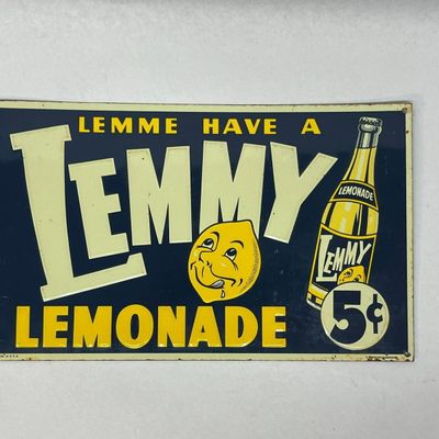 Lemmy Lemonade Embossed Tin Sign