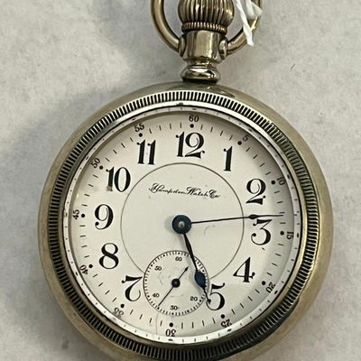 Hampden New Railway Nickel Pocket Watch