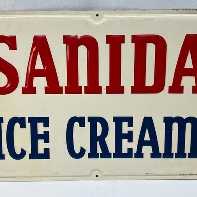 A-M Sign Co. 1953 Sanida Ice Cream Sign