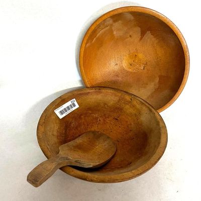Munising Wood Bowls & Butter Paddle