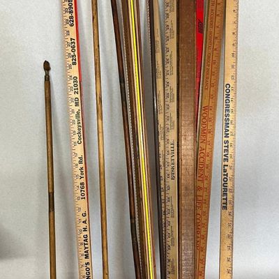 Advertising Wood Yardsticks & Rods