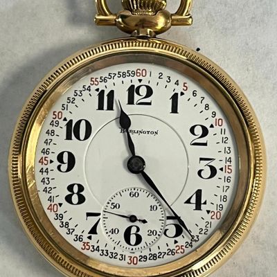 Burlington 14K Gold Filled Pocket Watch