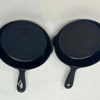 Pair Chicago & Griswold No. 3 Skillets