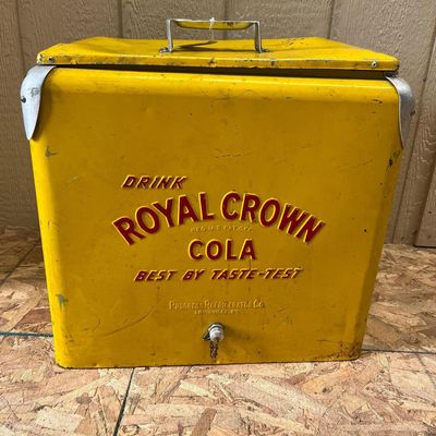 Royal Crown Cola Metal Cooler, Progress