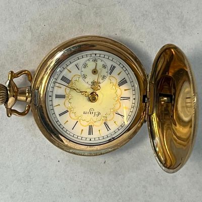 Elgin Gold Filled Hunting Pocket Watch