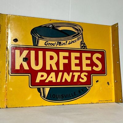 Kurfees Paints Metal Flange Sign