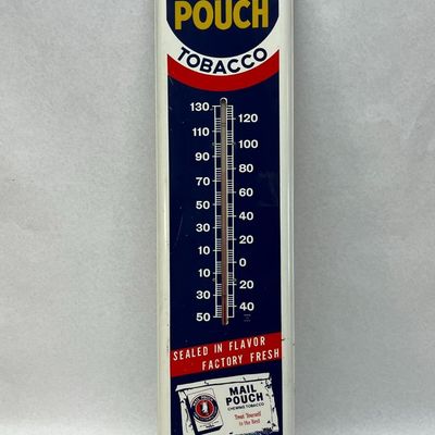 Mail Pouch Tobacco Porc. Thermometer
