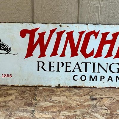Winchester Repeating Arms Metal Sign