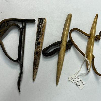 Bone, Antler & Metal Corn Husking Pegs
