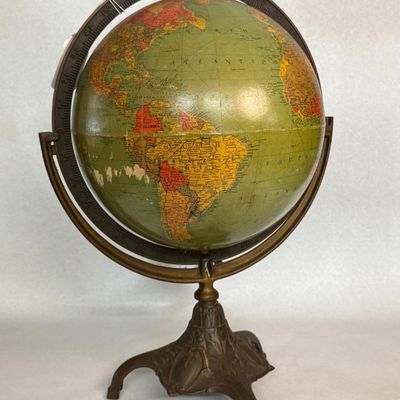 Replogle Globe on Cast Metal Tripod