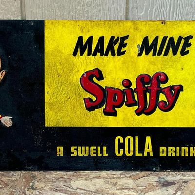 Spiffy Cola Embossed Tin Sign