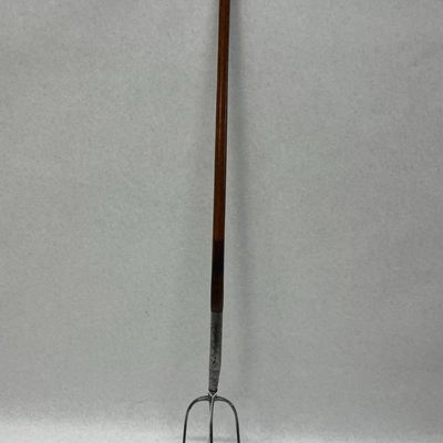Three-Tine Agricultural Wood Pitchfork