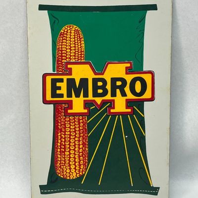 Embro Hybrid Seed Corn Advertising Sign