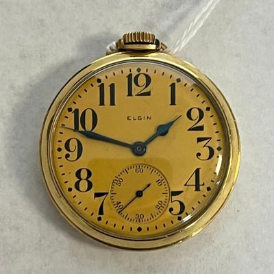Elgin 10K Open-Face Pocket Watch c.1937