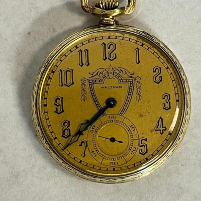 Waltham 14K Gold Filled Pocket Watch