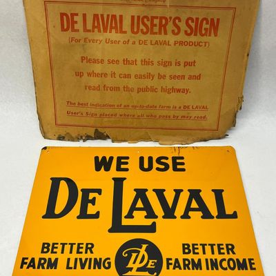 De Laval Advertising Sign & Envelope