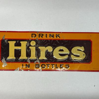 Hires Root Beer Embossed Tin Sign