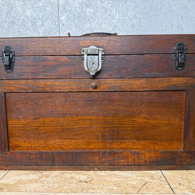 Schartow Iron Oak Machinist Tool Chest