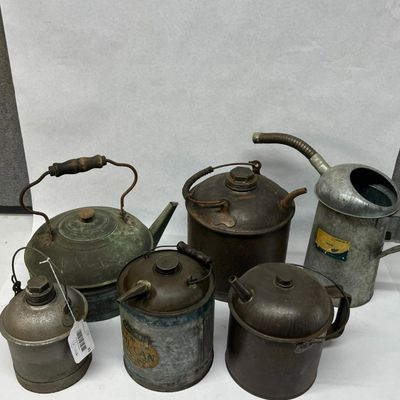 Lot of Industrial and Oil Cans