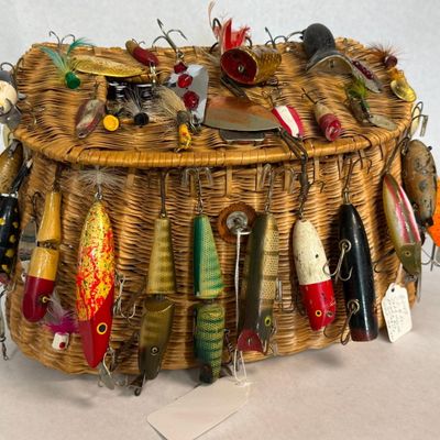Gibbs & Yakima Lures & Wicker Creel
