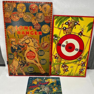 3 Louis Marx & Co. Target Gallery Games