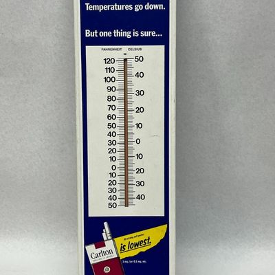 Carlton Cigarettes Thermometer 1991