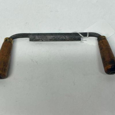 Steel Drawknife w/ Turned Wood Handles