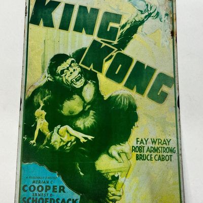 King Kong 1933 Movie Poster Metal Sign