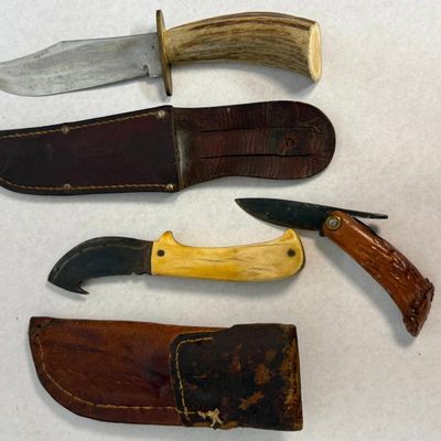 Trio Fixed & Fold Hunting Knives