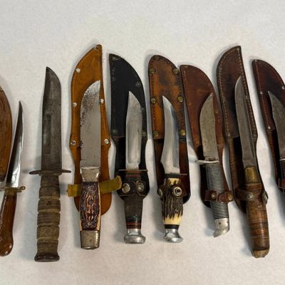 8 Marble's, Western & Solingen Knives