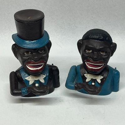 A Pair of J. E. Stevens Co. Mechanical Banks