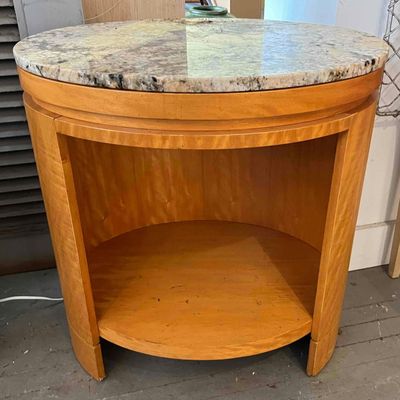 Sale Photo Thumbnail #306: Art Deco Ritz Carlton Bird's Eye Maple/Granite Table