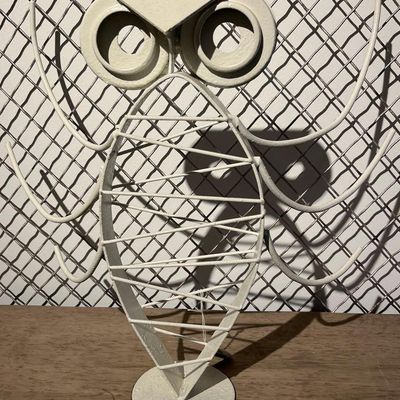 Sale Photo Thumbnail #11: Robert Palmer Metal Owl Sculpture