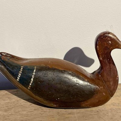 Sale Photo Thumbnail #121: Hand-Carved & Painted Wooden Duck Decoy