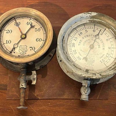 Sale Photo Thumbnail #508: Ashcroft & Star Brass Industrial Gauges