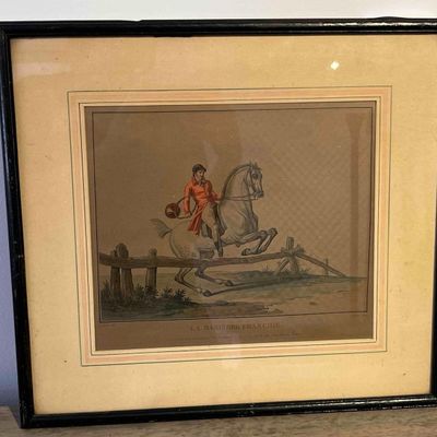 Sale Photo Thumbnail #178: Carle Vernet La Barierre Franchie Print