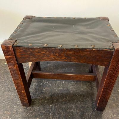 Sale Photo Thumbnail #162: American Mission Quartersawn Oak Stool