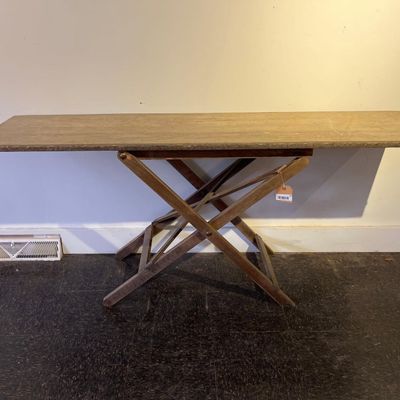 Sale Photo Thumbnail #73: Rustic Folding Wooden Console Table
