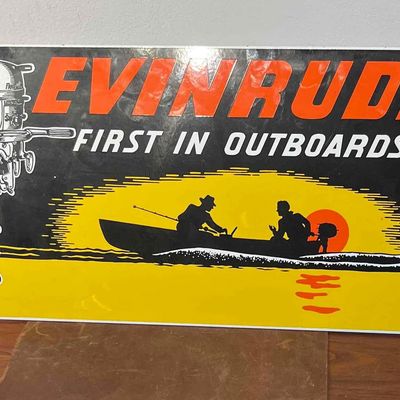 Sale Photo Thumbnail #454: Ande Rooney Evinrude Porc. Adv. Sign