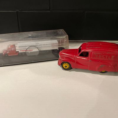 Sale Photo Thumbnail #222: Pair Dinky Austin Van & TransAm Trailer
