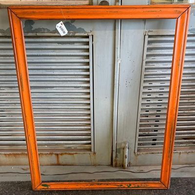 Sale Photo Thumbnail #19: Orange & Green Painted Wooden Frame