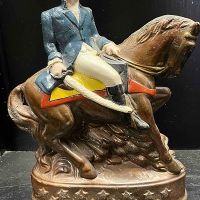 Sale Photo Thumbnail #104: Chalkware G. Washington on Horseback