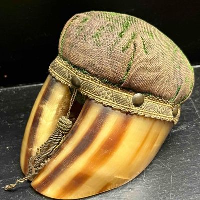 Sale Photo Thumbnail #91: Victorian Bovine Hoof Pincushion