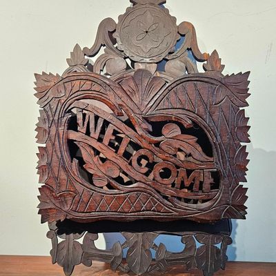 Sale Photo Thumbnail #382: Victorian Carved Walnut Magazine Rack