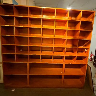 Sale Photo Thumbnail #450: Industrial Wood Pigeonhole Cabinet