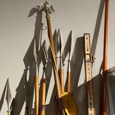 Sale Photo Thumbnail #725: Spears, Eagle Flagpole & Dietzgen Rod