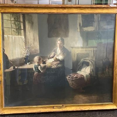 Sale Photo Thumbnail #56: Bernard de Hoog, Mothers Happiness, O/C