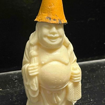 Sale Photo Thumbnail #96: Chinese Resin Hotei Figurine w/ Hat
