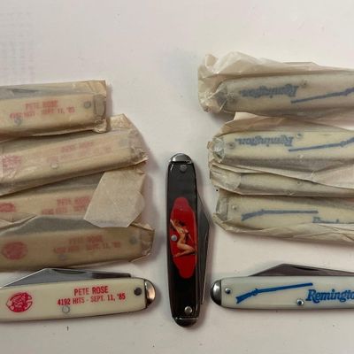 Sale Photo Thumbnail #702: Remington & Pete Rose Pocketknives