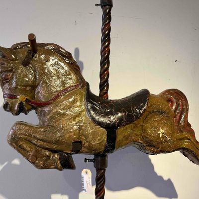 Sale Photo Thumbnail #142: Carousel Horse on Cast Iron Base
